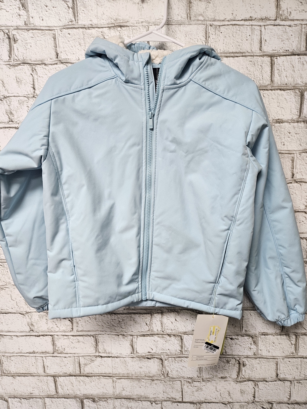 all in motion Light Blue Hooded Softshell Jacket for Girls Size L NWT